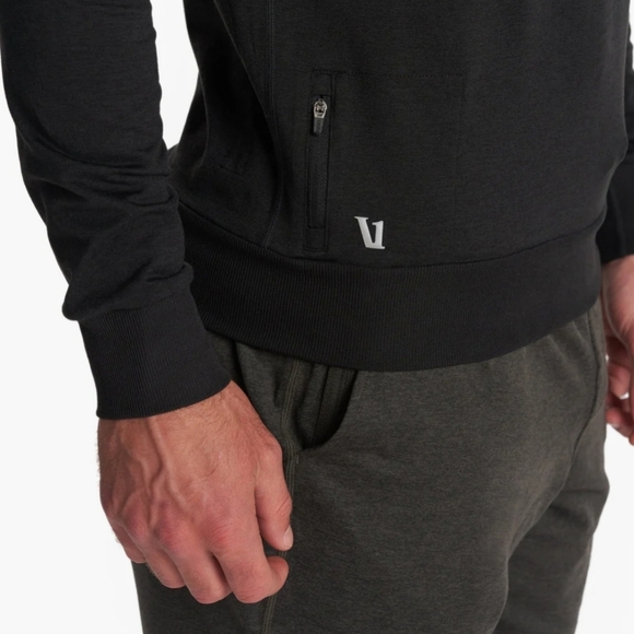 Vuori Men's Black Ponto Performance Crew-Large - Picture 2 of 5